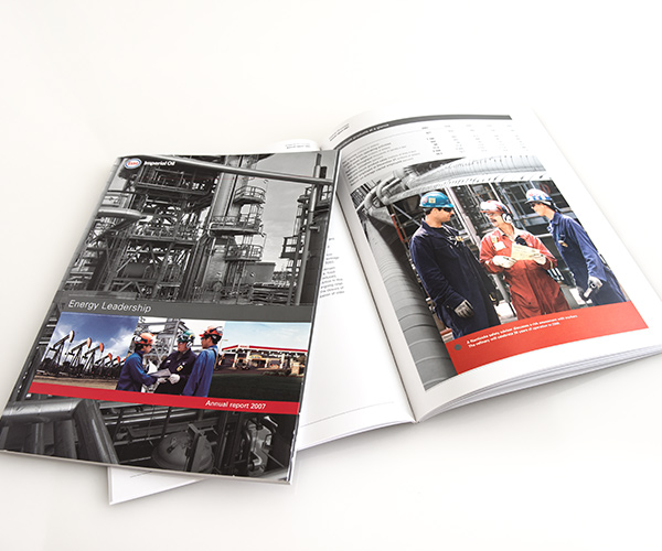 Annual Report 2007 cover and spread