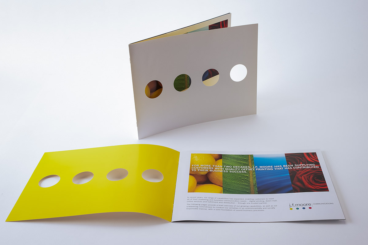 Brochure cover and spread