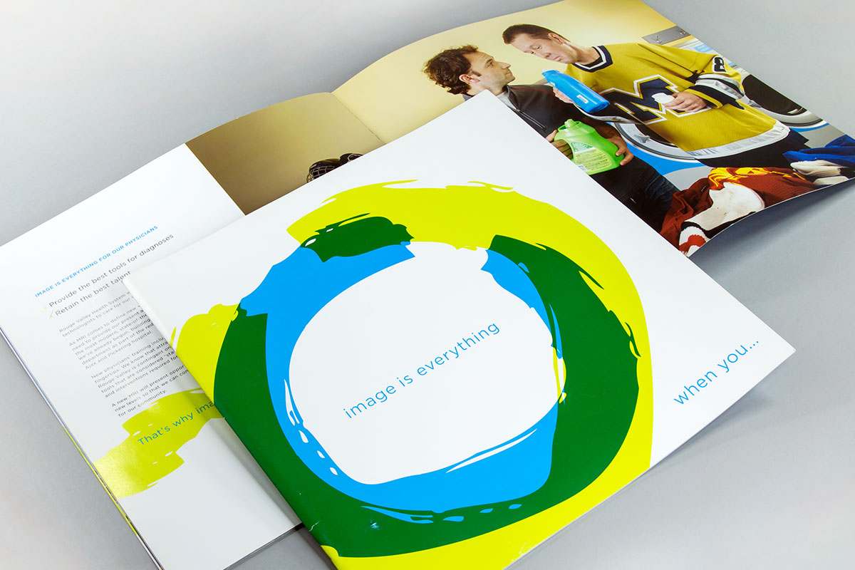 Case for support book cover and spread