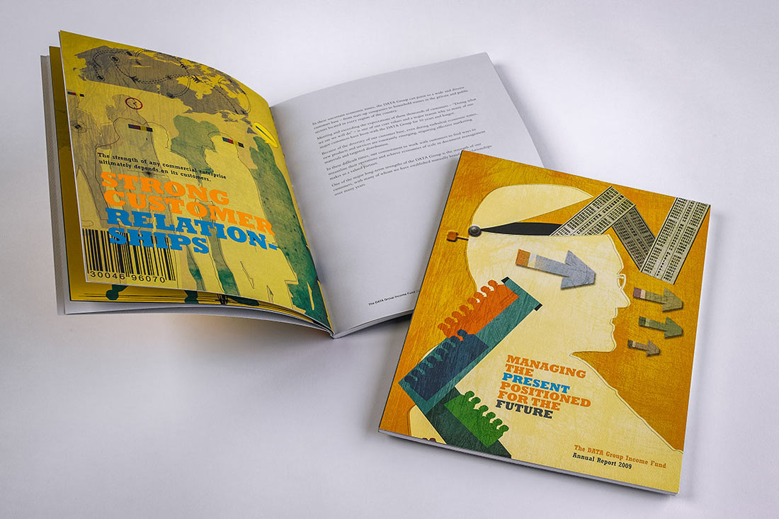 Annual Report 2009 cover and spread