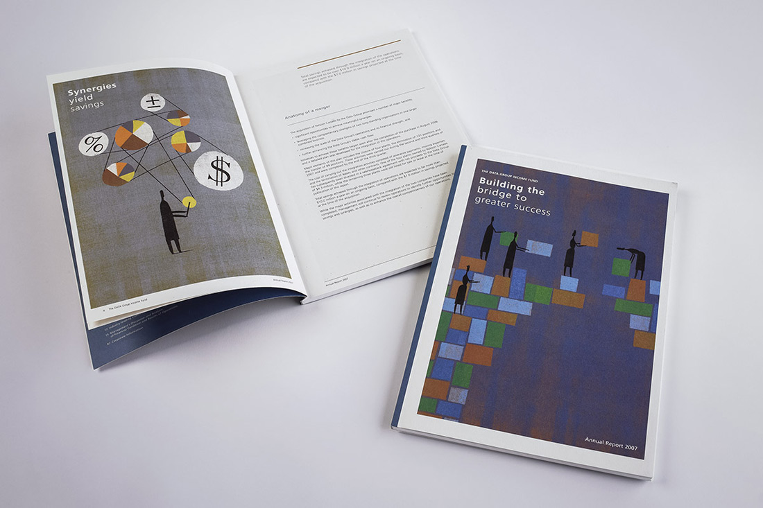 Annual Report 2007 cover and spread